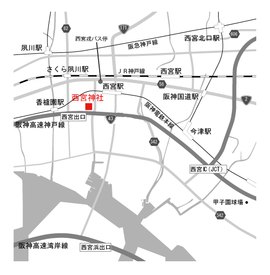 十日戎・正月 西宮神社マップ