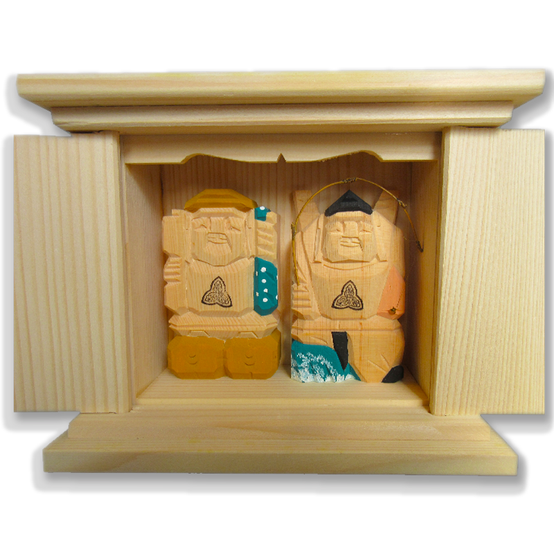 えびす・だいこく木像